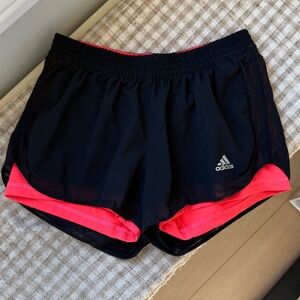 Adidas Women's Climalite Black and Pink Running Shorts